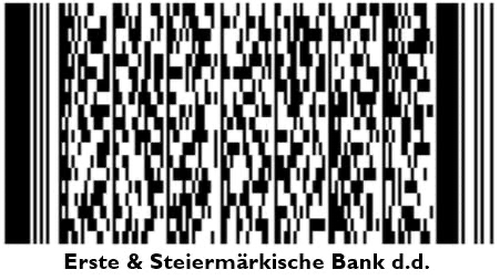 Erste & Steiermärkische Bank d.d. barkod za uplatu donacije
