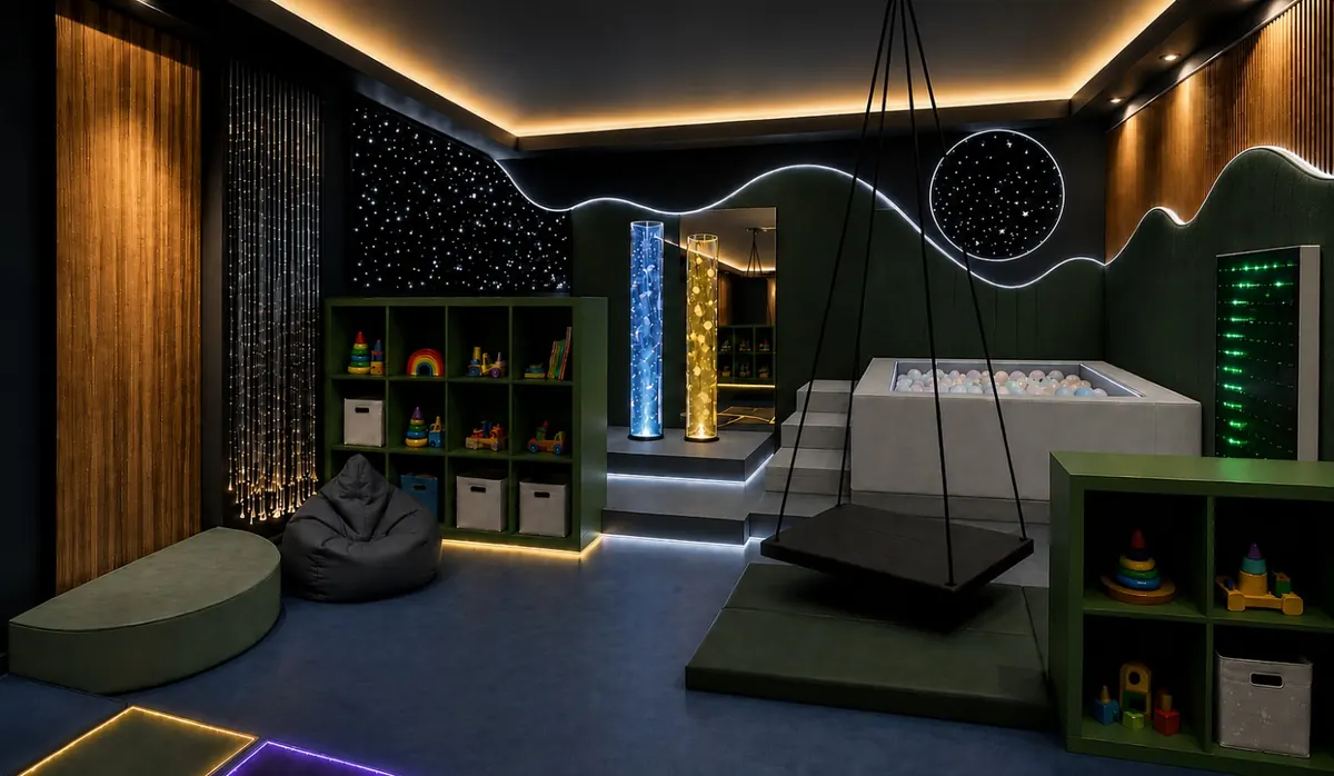 Concept plan for the Snoezelen room