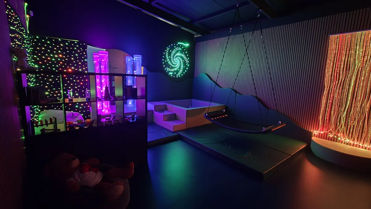 Current sensory room with the first installed specialized equipment